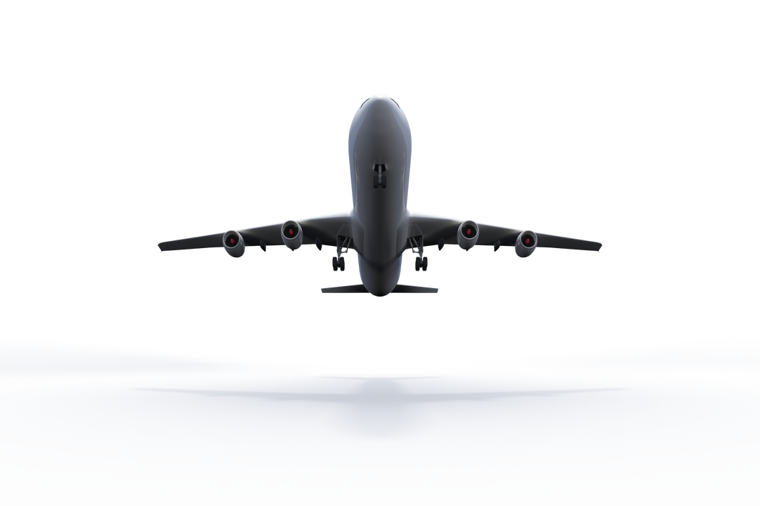 Digital PNG Illustration of Plane Taking Off on Transparent Background - Download Free Stock Images Pikwizard.com