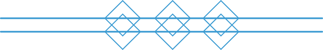 Blue Geometric Abstract Design on Transparent Background