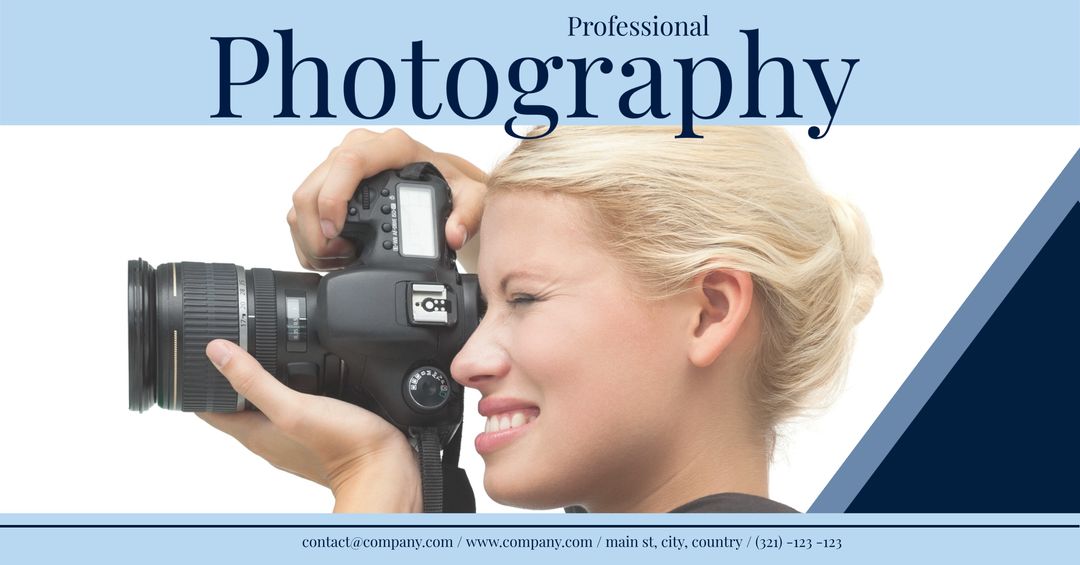 Professional Photographer Capturing with DSLR
