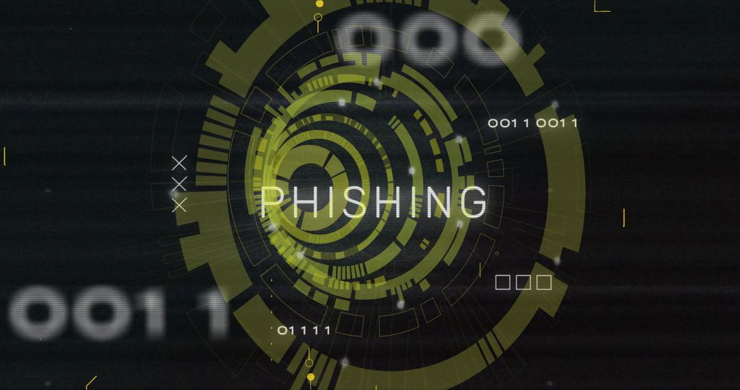 Phishing Alert Digital Security Concept Background