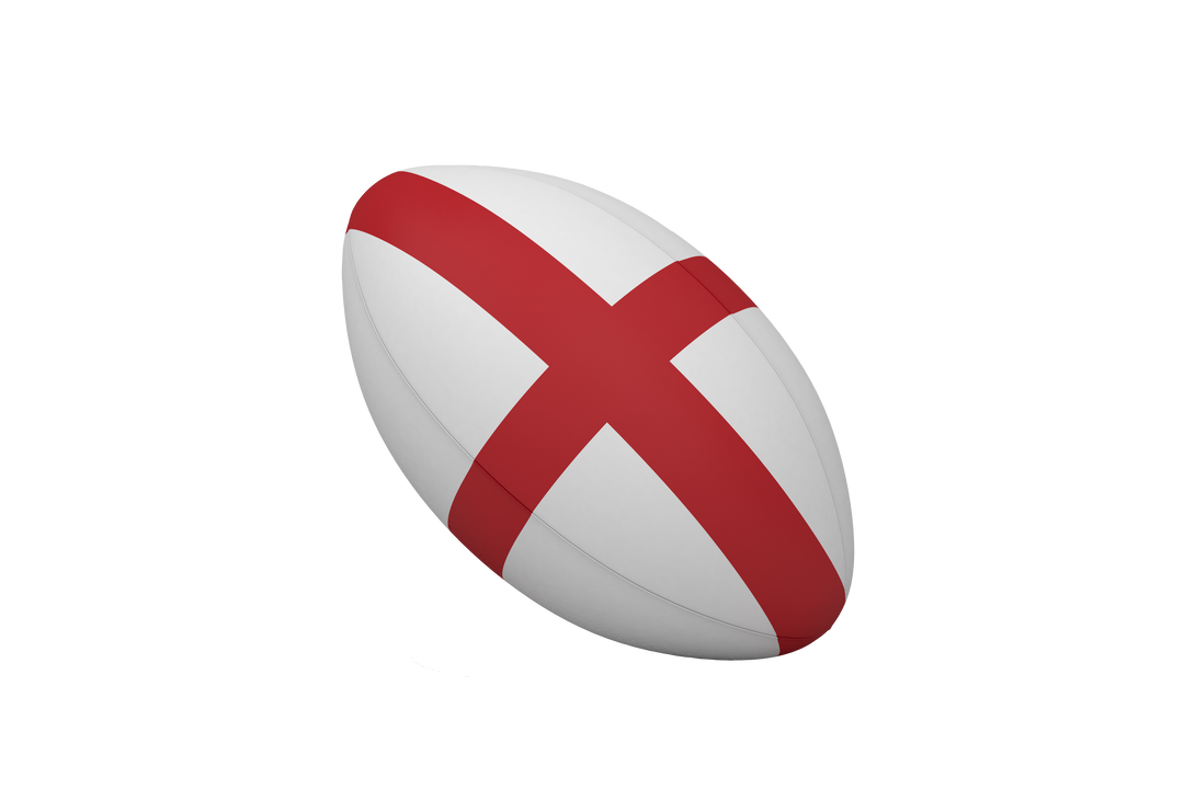 Transparent Rugby Ball Featuring England Flag Design - Download Free Stock Images Pikwizard.com