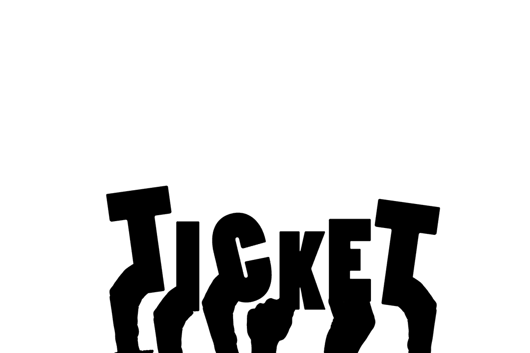 Travel Text with Hands on Transparent Background