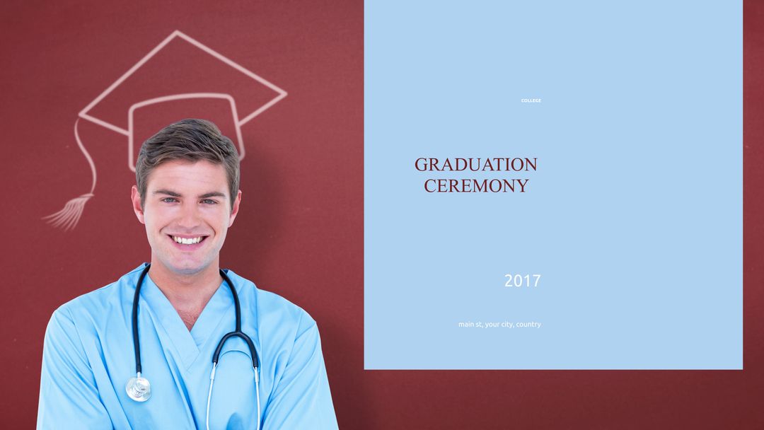 Young Doctor Celebrating Graduation Ceremony in 2017 - Download Free Stock Templates Pikwizard.com