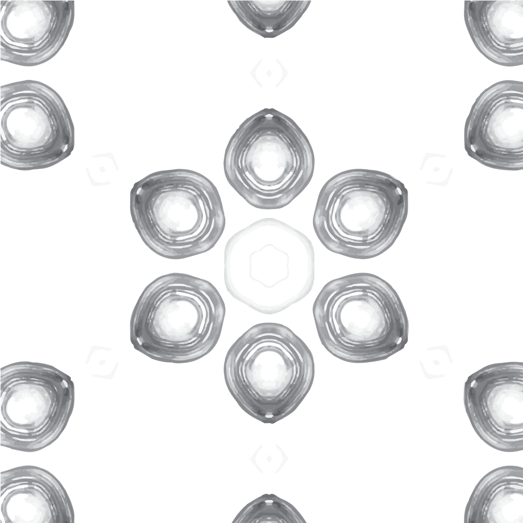 Intricate Grey Glass Pattern on Transparent Background