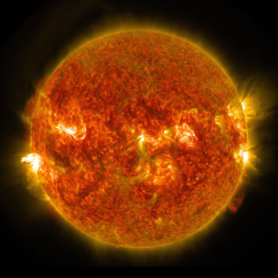 NASA Captures Images of a Late Summer Flare - Free Images, Stock Photos and Pictures on Pikwizard.com