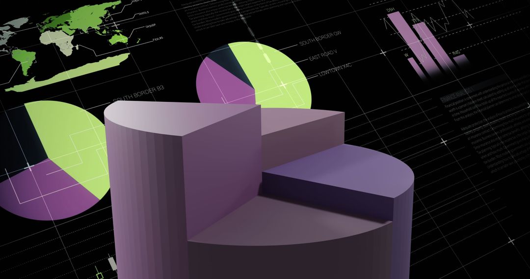 Futuristic Data Visualization with Computer Graphics - Free Images, Stock Photos and Pictures on Pikwizard.com