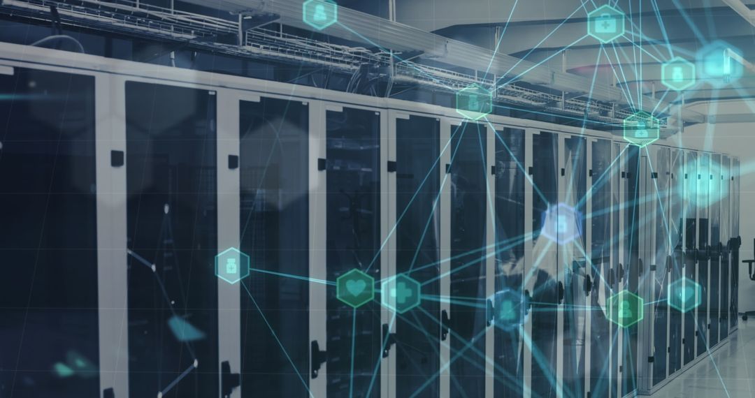 Medical Data Network in Modern Server Room