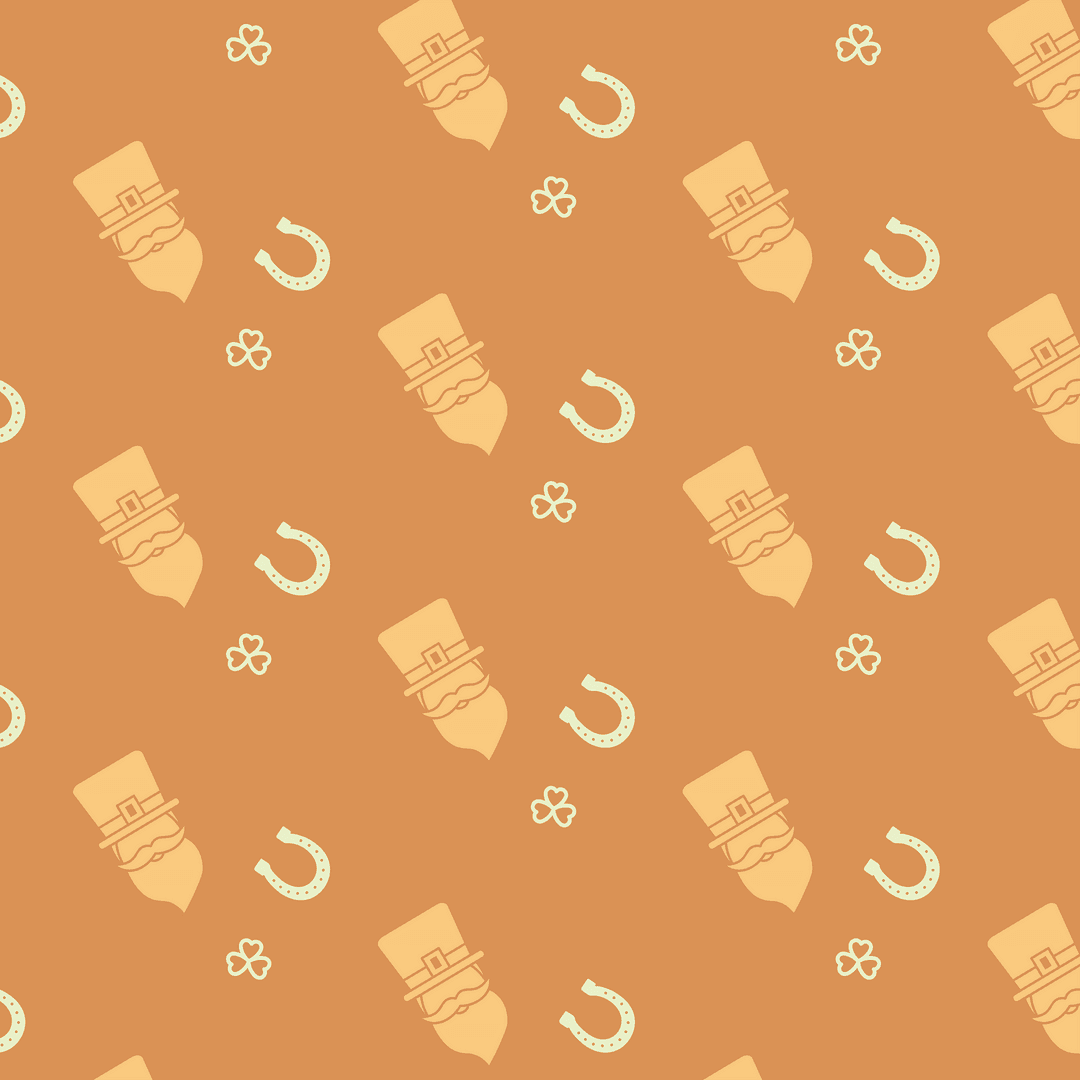 St. Patrick's Day Icons with Transparent Charm Design