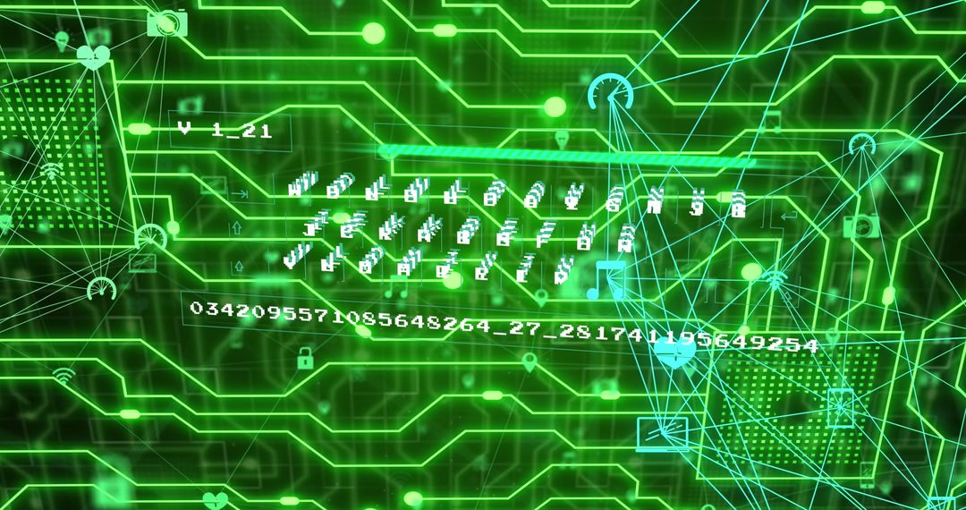 Green Digital Network with Data Processing Symbols
