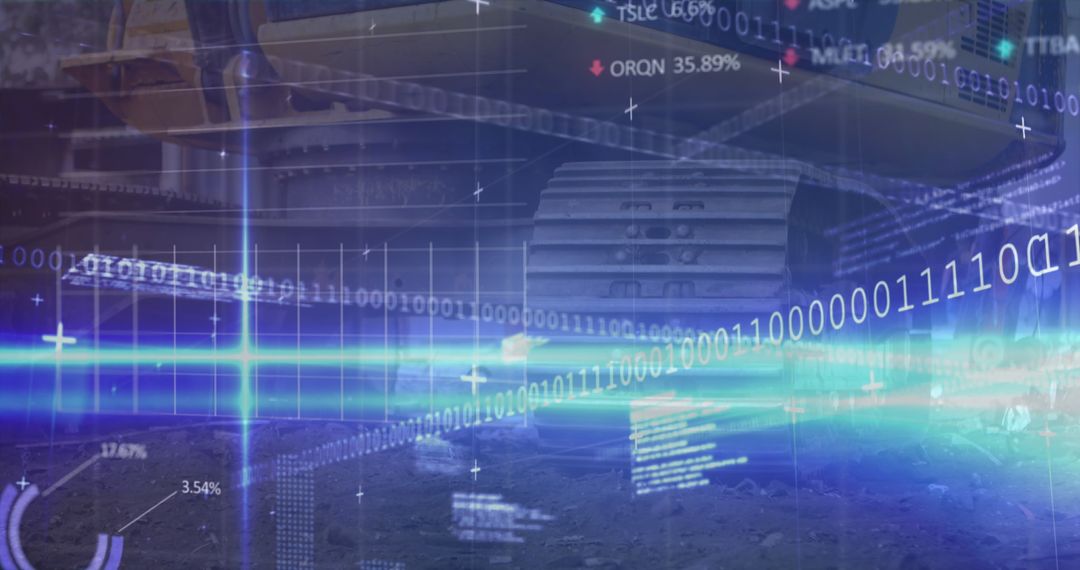 Futuristic Data Stream Flowing in Urban Environment