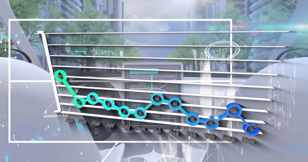 Innovative Financial Data Visualization in Car Technology Interface
