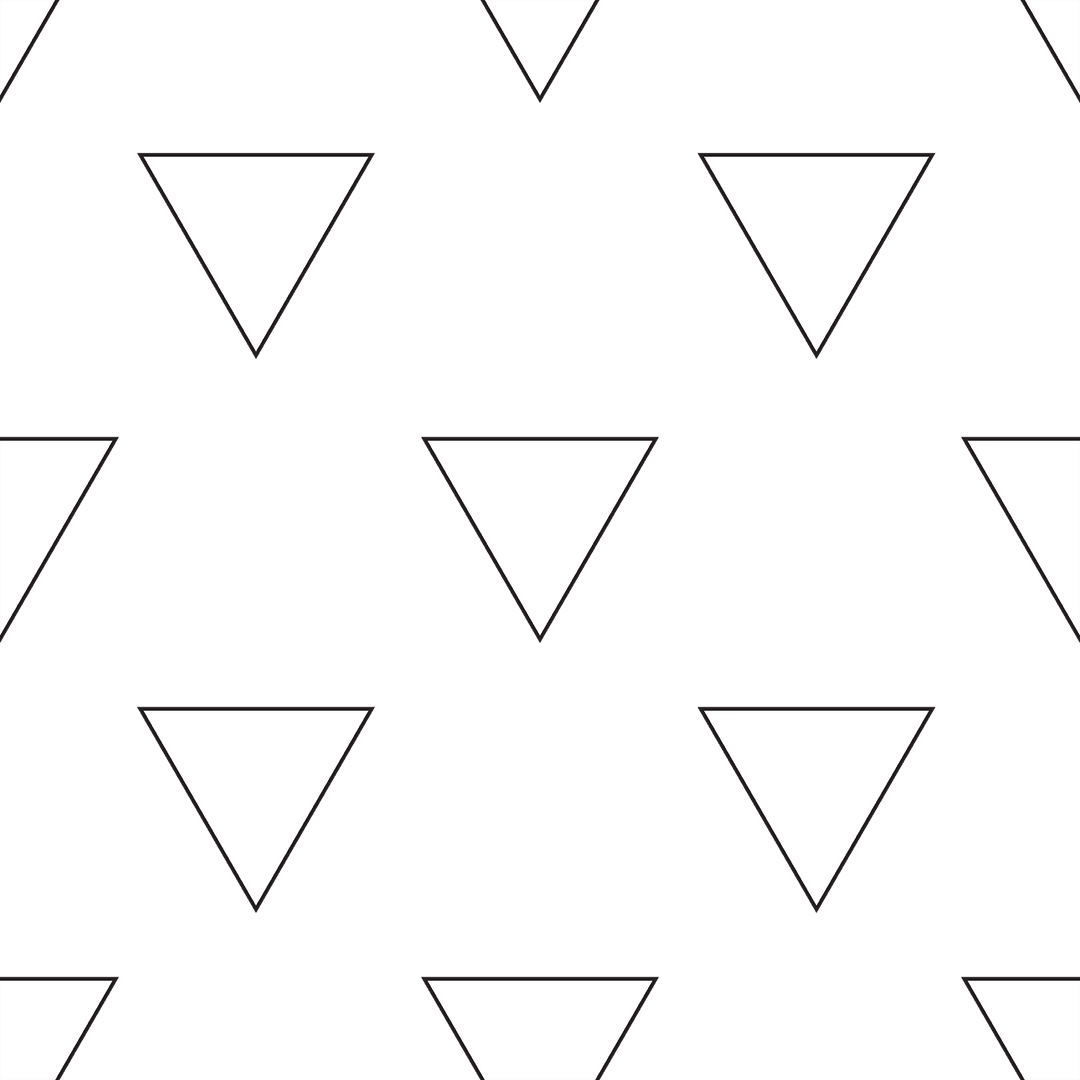 Transparent pattern of repeated white triangles on seamless background