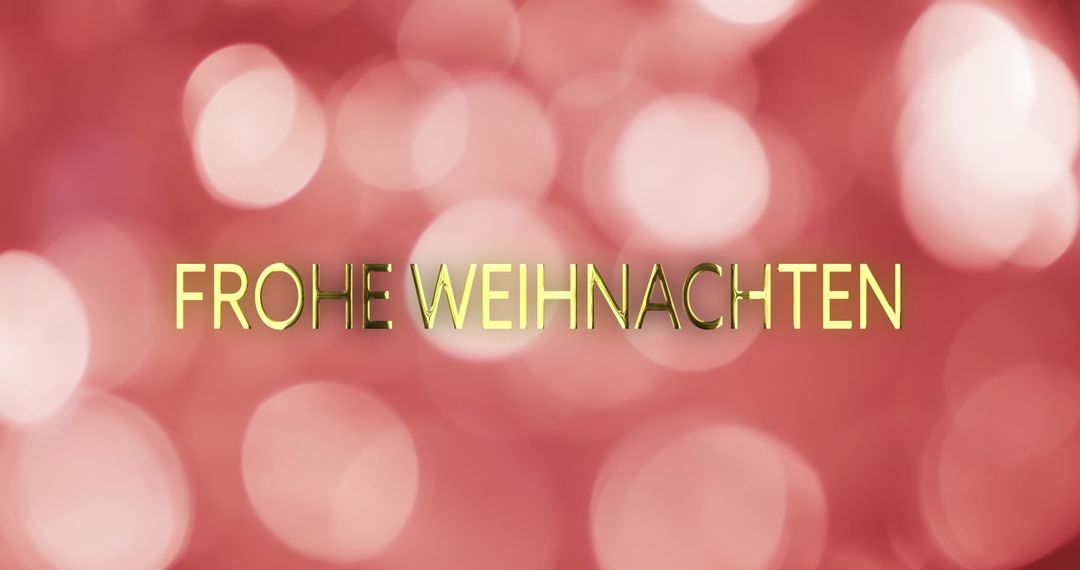 Frohe Weihnachten Text Over Red Bokeh Background