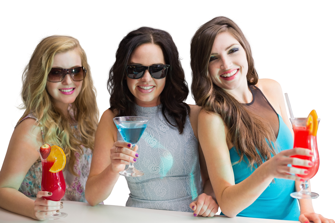 Transparent Image of Laughing Women Enjoying Cocktails at Party - Download Free Stock Images Pikwizard.com