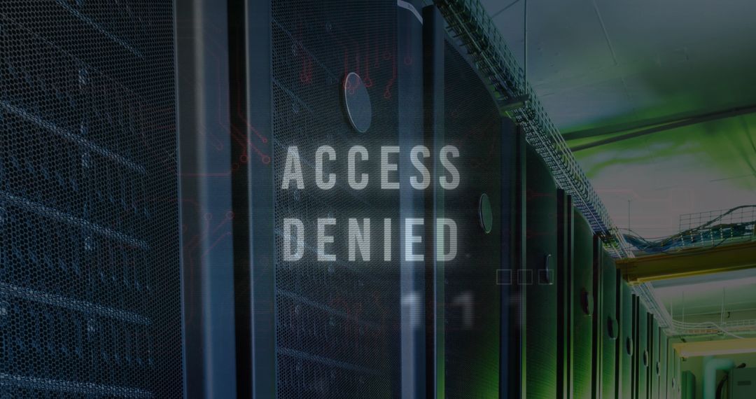 Access Denied Text on Data Processing Servers