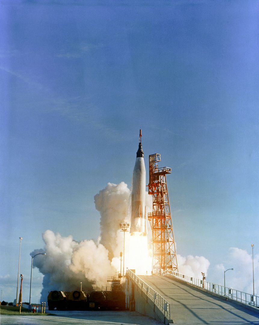 MERCURY-ATLAS (MA)-8 - "SIGMA-7" - LIFTOFF - CAPE - Free Images, Stock Photos and Pictures on Pikwizard.com