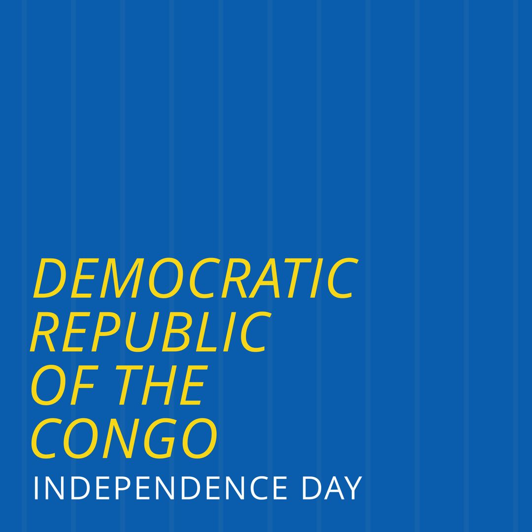 Democratic Republic of the Congo Independence Day Celebration Digital Design