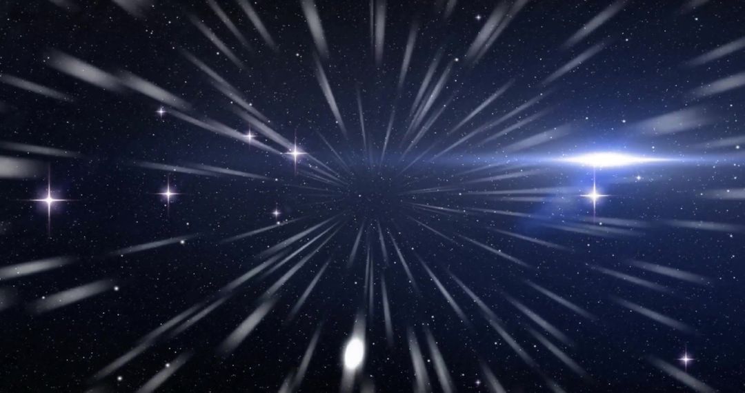 Dynamic Starburst Motion in Deep Space Background