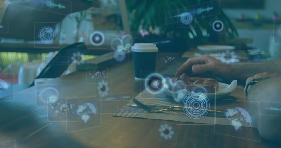 Digital Interface with Payment Processing Data Overlay