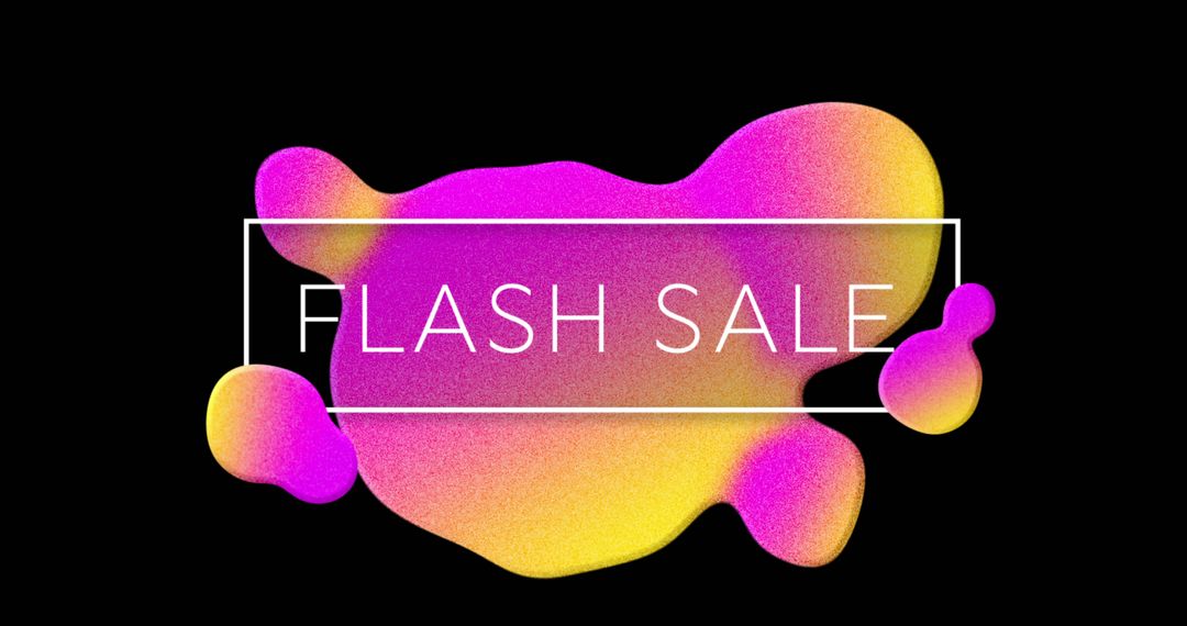 Image of Sale advertisement with pink and yellow bubbles against black background 4k - Free Images, Stock Photos and Pictures on Pikwizard.com