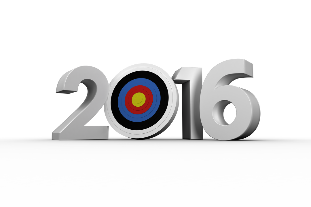 2016 Number with Target on Transparent Background: Vector Sport Design - Download Free Stock Images Pikwizard.com