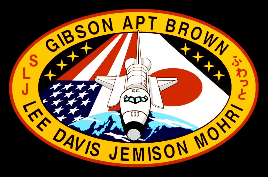 STS-47 Endeavour, Orbiter Vehicle (OV) 105, crew insignia - Free Images, Stock Photos and Pictures on Pikwizard.com