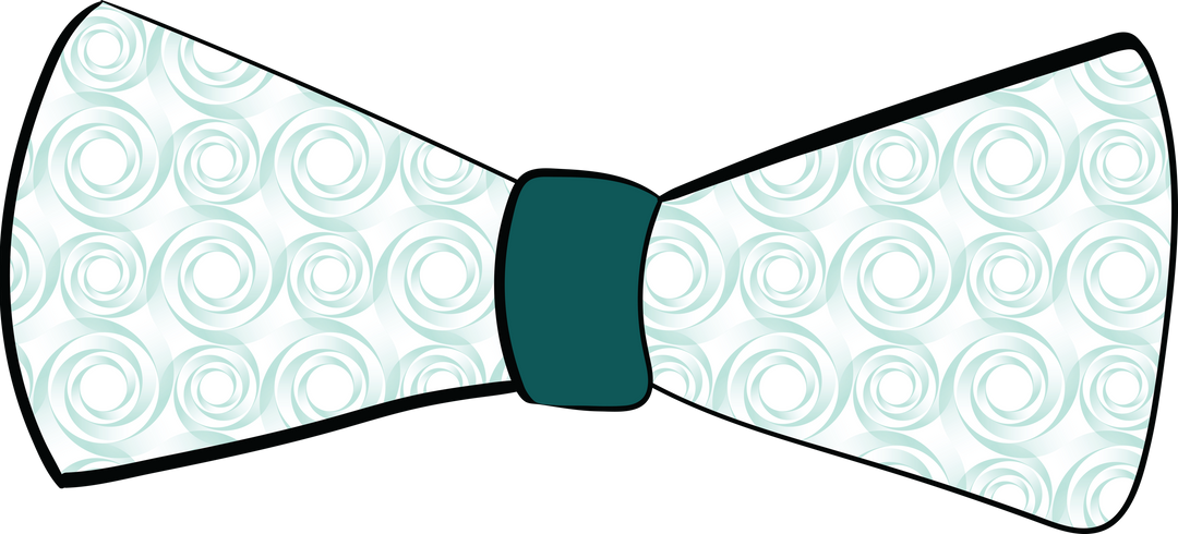 Transparent Green Bow-Tie with Circular Pattern Isolated - Download Free Stock Images Pikwizard.com