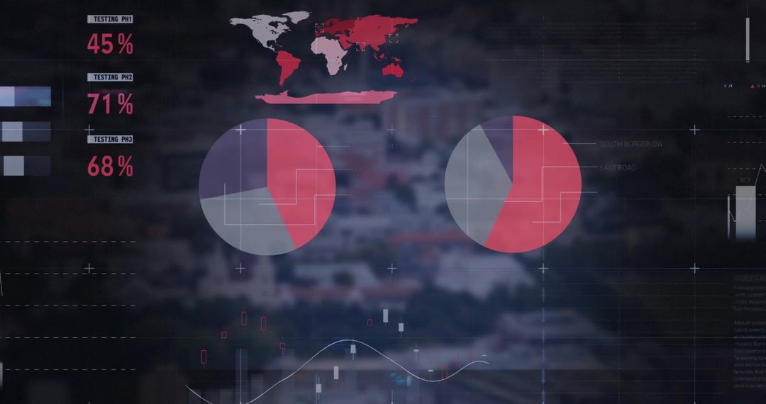 Global Data Processing with Overlay Conceptual Graphics