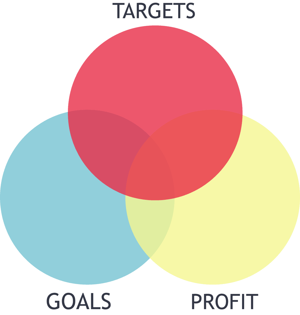 Three Connected Colorful Circles on Transparent Background Vector