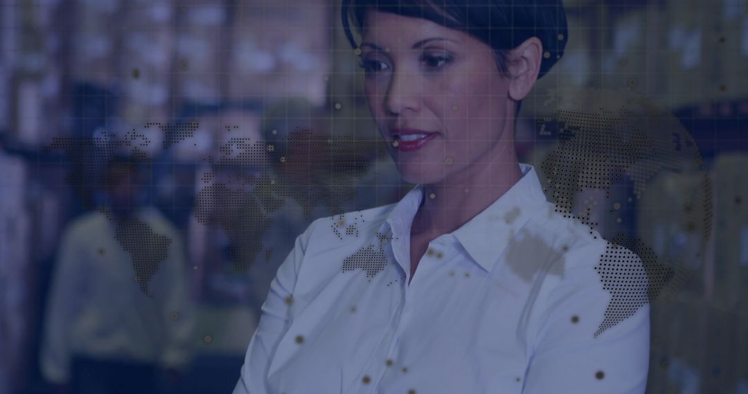 Warehouse Supervisor with Global Data Overlay on Logistics Technology