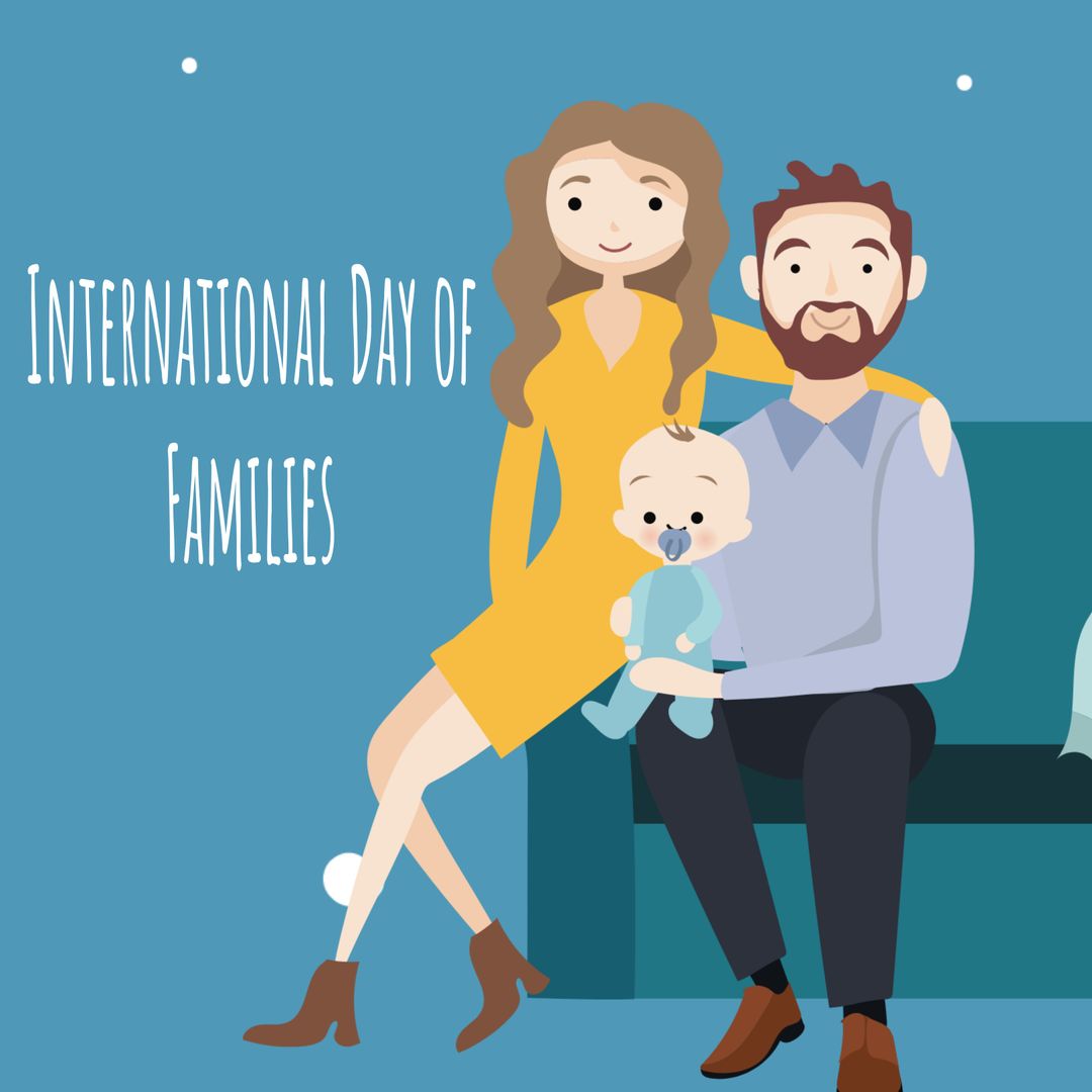 Happy Family Illustration Celebrating Togetherness