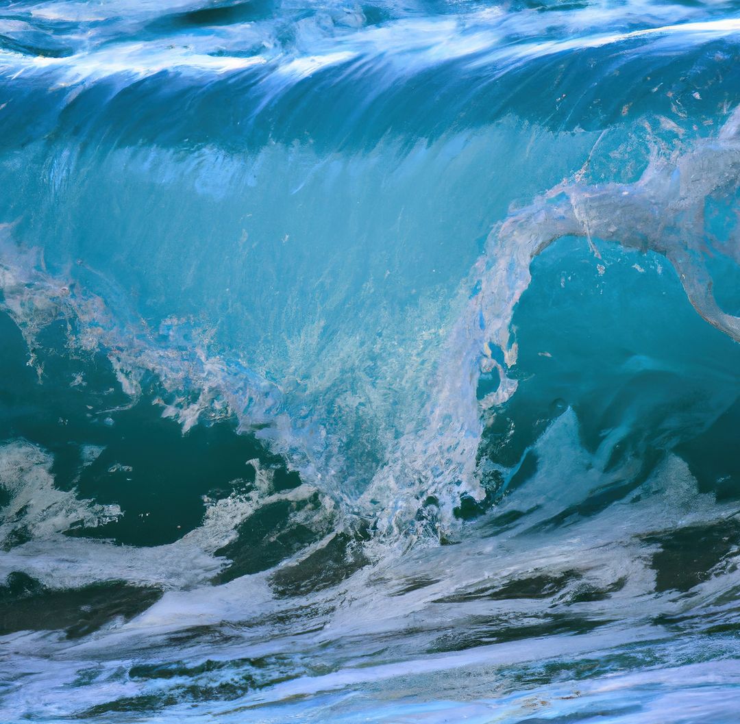 Majestic Ocean Wave in Motion Illuminated by Sunlight - Free Images, Stock Photos and Pictures on Pikwizard.com