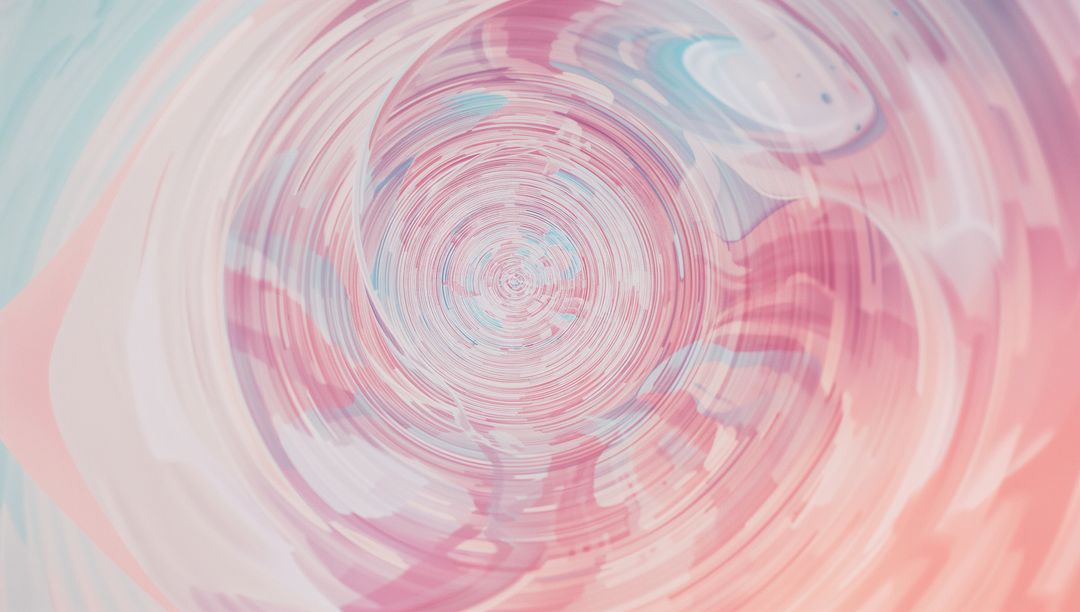Abstract Pastel Swirl Art with Colorful Spiraling Patterns