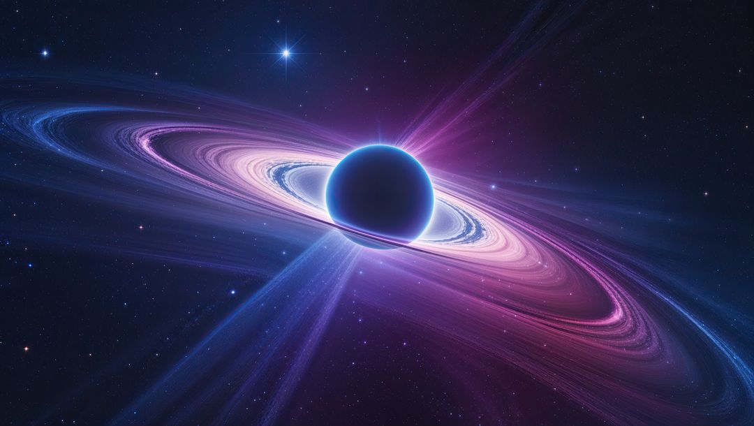 Mystical Cosmic Black Hole with Radiant Accretion Disk in Deep Space