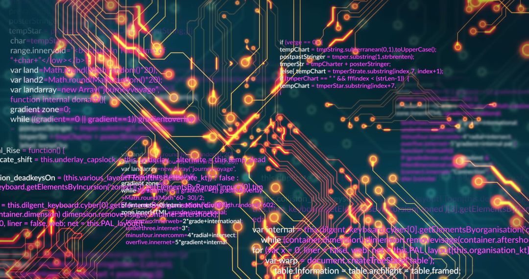 Innovative Digital Interface with Data Processing Overlay
