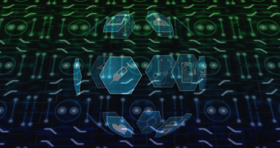 Digital Connectivity and Data Processing Globe