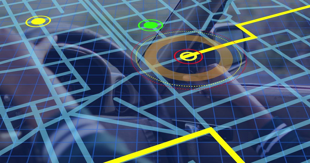 Digital Navigation Overlay with Driver Adjusting Rearview Mirror