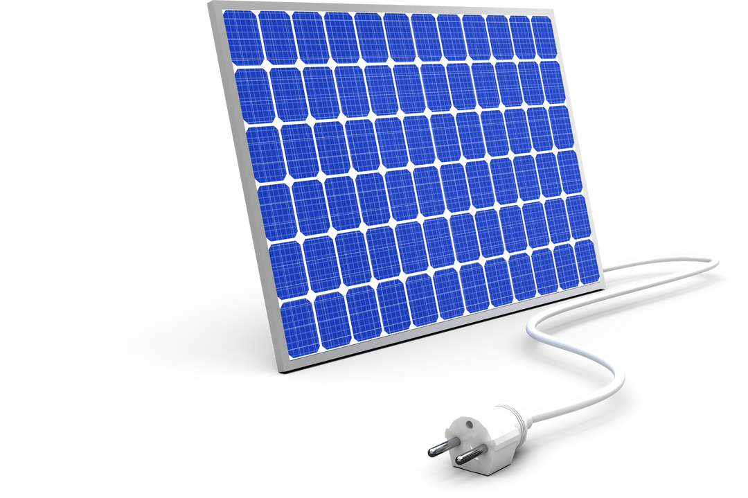 Transparent Solar Panel with Plug Representing Renewable Energy Connection - Download Free Stock Images Pikwizard.com