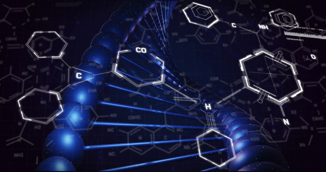 Digital Visualization of DNA with Molecular Structures