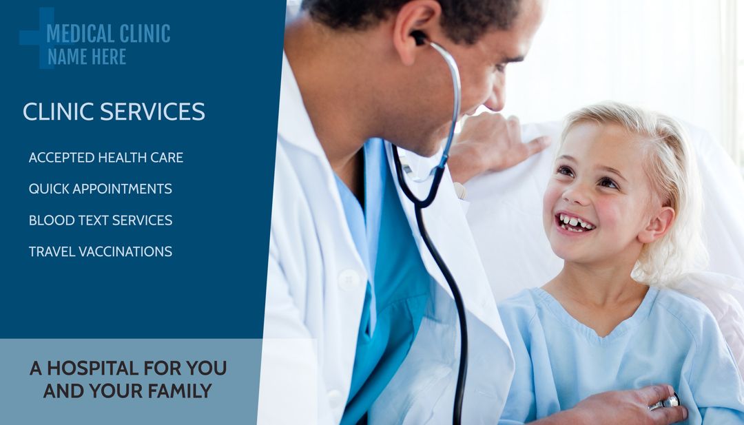 Child Smiling with Caring Doctor in Pediatric Healthcare Setting