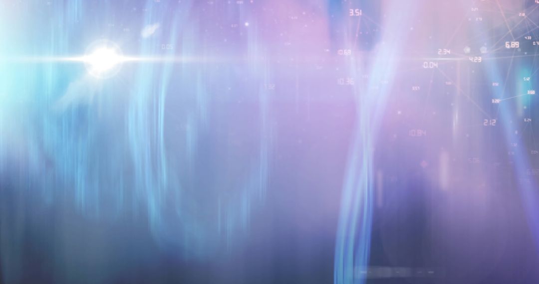 Complex Light Patterns Representing Digital Network Connections