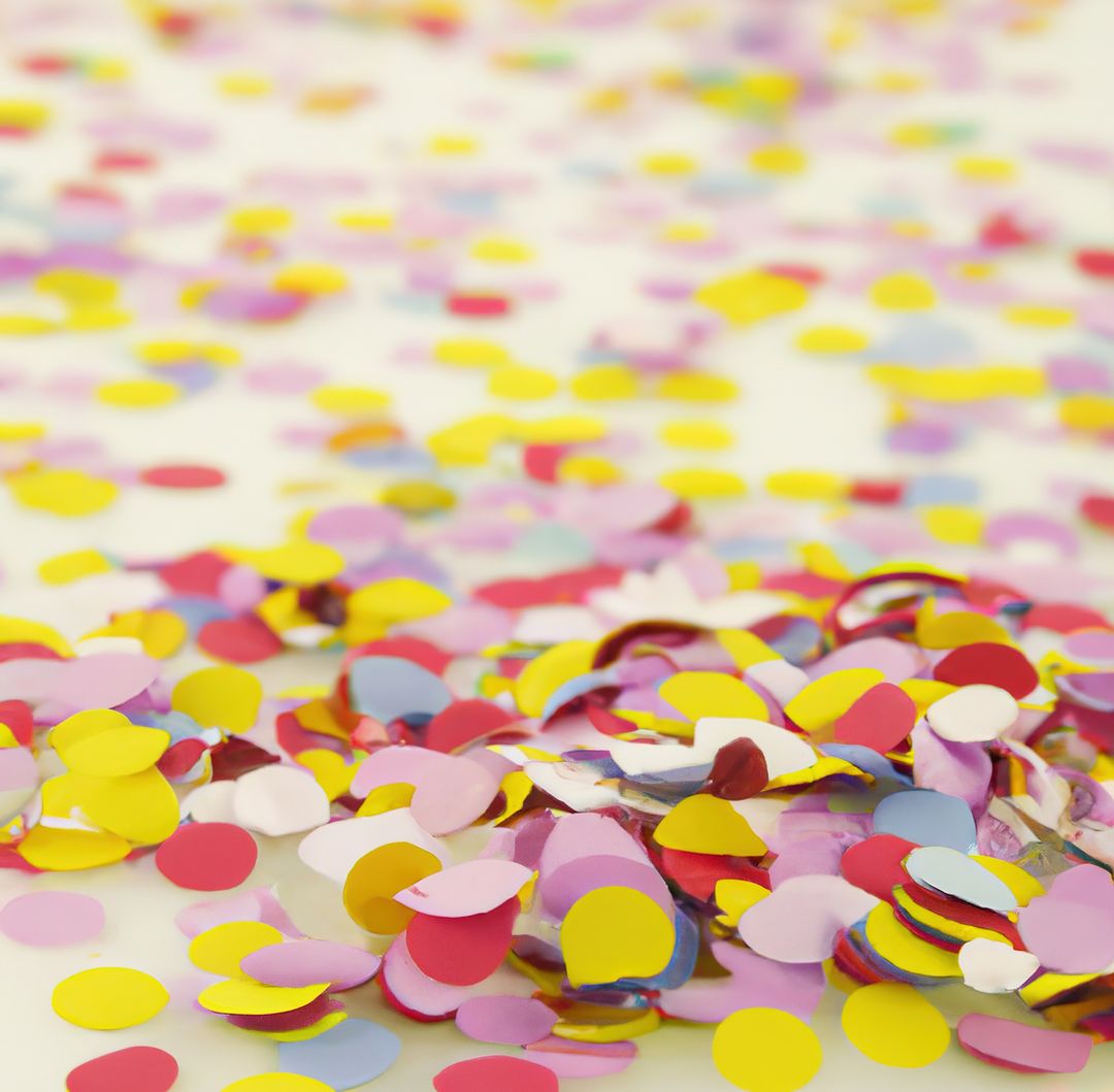 Colorful Confetti Scattered on White Background - Free Images, Stock Photos and Pictures on Pikwizard.com
