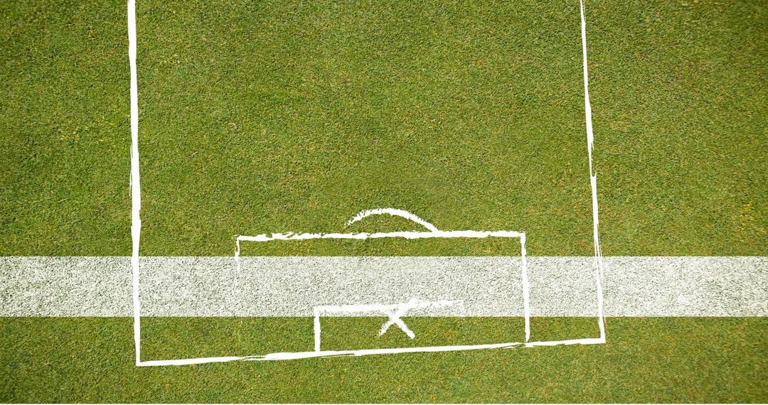 Soccer Game Plan Overlay on Green Field