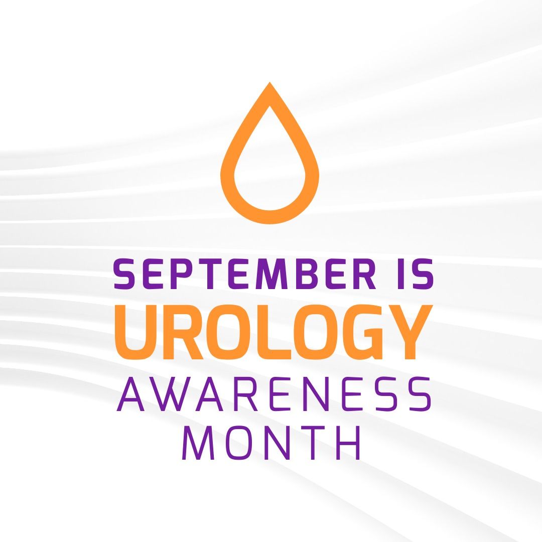 Illustration of september is urology awareness month text with orange ...