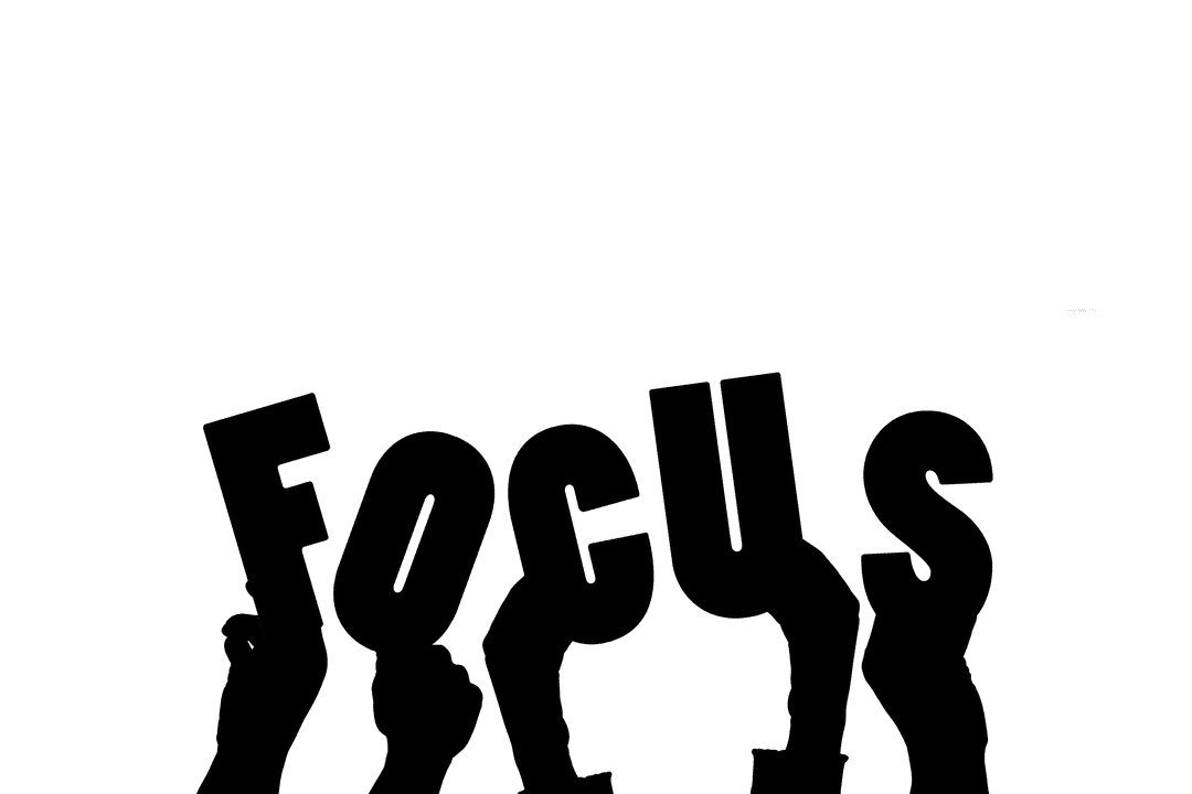 Motivational Text Held in Hands on Transparent Background