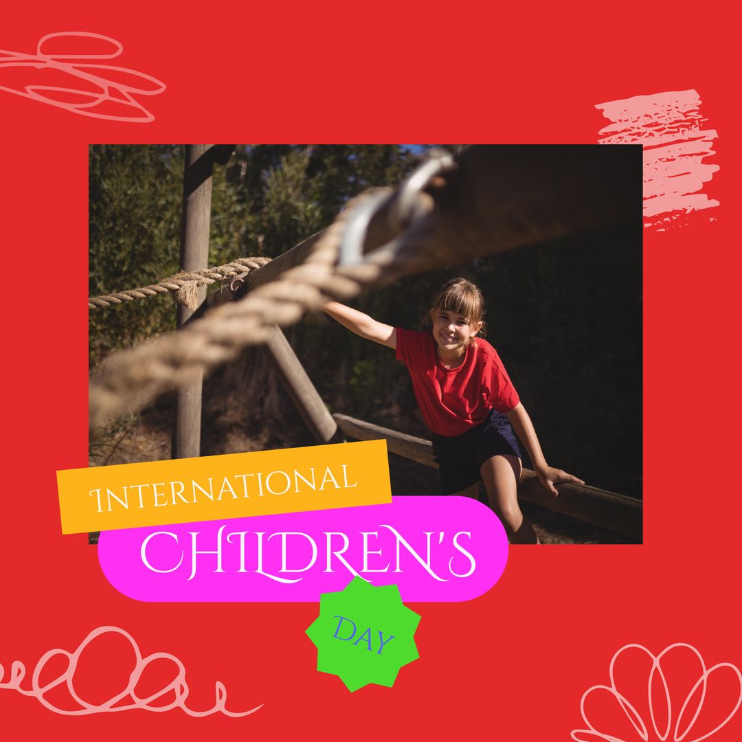 International Children's Day Celebration Background Design