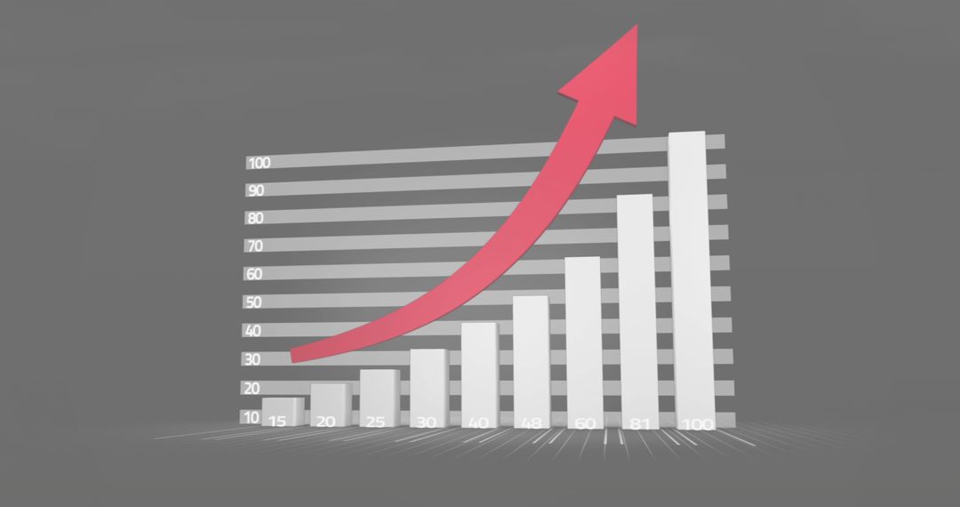Rising Data Charts Illustrating Growth Analytics