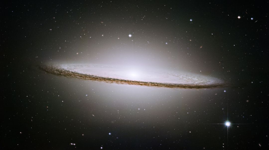 Sombrero Galaxy Messier 104 Captured by Hubble Telescope - Free Images, Stock Photos and Pictures on Pikwizard.com