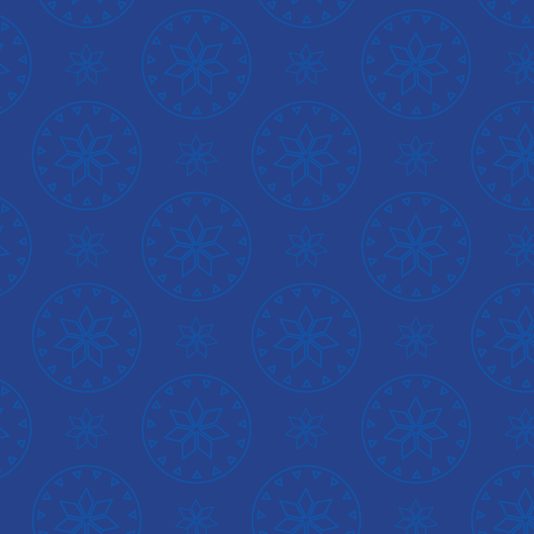 Abstract Geometric Blue Pattern on Transparent Background