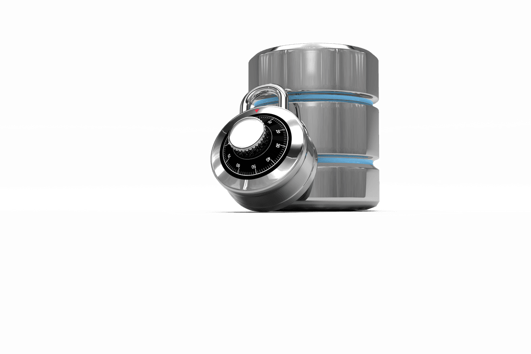 Transparent Cybersecurity Lock on Data Server Background - Download Free Stock Images Pikwizard.com
